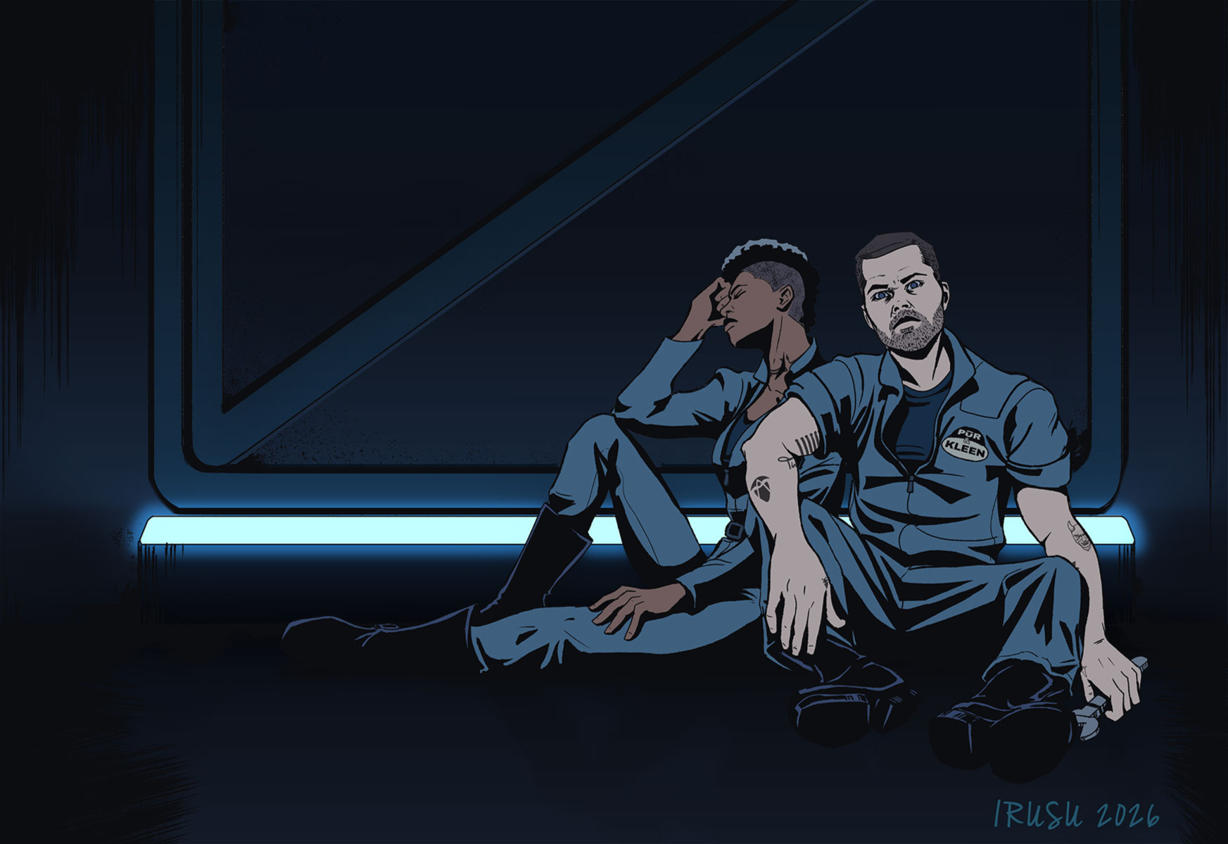 Naomi Nagata and Amos Burton from The Expanse (TV)